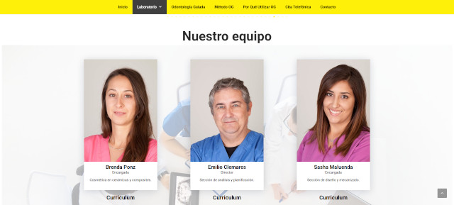 Páginas web para clínicas y laboratorios dentales Torrevieja Orihuela Alicante Elche